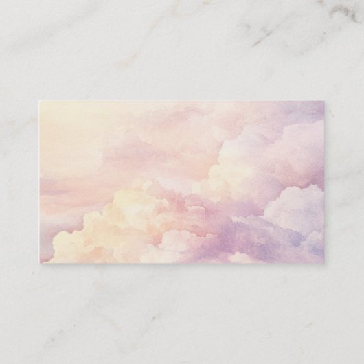 Diaper Raffle Ticket Wasserfarbe Herz Babydusche Begleitkarte (Rückseite)