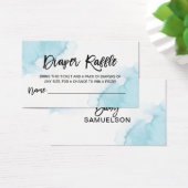DIAPER RAFFLE Ticket Watercolor Blue Baby Dusche (Schreibtisch)