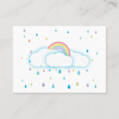 Diaper Raffle Tickets Raindrop Kinderdusche (Rückseite)