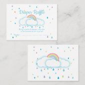 Diaper Raffle Tickets Raindrop Kinderdusche (Vorne/Hinten)