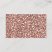 Diaper Raffle Tickets Rose Gold Glitzer Confetti Begleitkarte (Rückseite)