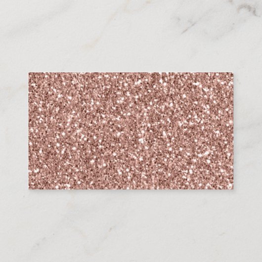 Diaper Raffle Tickets Rose Gold Glitzer Confetti Begleitkarte (Rückseite)