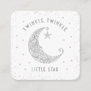 Diaper Raffle Twinkle Little Star Baby Dusche Begleitkarte