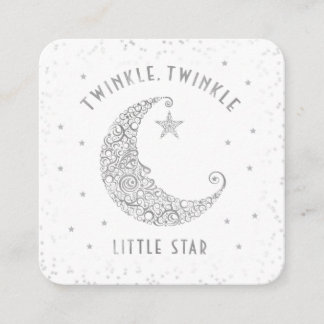 Diaper Raffle Twinkle Little Star Baby Dusche Begleitkarte