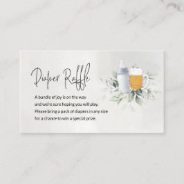 Diaper Raffle Umschließungskarte Baby wird Blue Br Begleitkarte