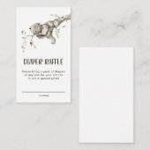 Diaper Raffle Waldlandeinschlusskarte Begleitkarte (Vorne/Hinten)