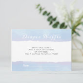 DIAPER RAFFLE Watercolor Diaper Umschließung Einladung (Stehend Vorderseite)