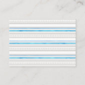 Diaper Raffle Whale Baby Dusche Little Boy Blue Begleitkarte (Rückseite)