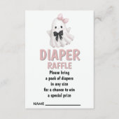 Diaper Raffle Whimsy mit hauntümlich Niedlicher Dr Begleitkarte (Vorderseite)