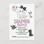 Diaper Raffle Whimsy mit hauntümlich Niedlicher Dr Begleitkarte (Vorderseite)