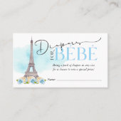 Diapers für die Beilage für Bébé-Windeln Visitenkarte (Vorderseite)