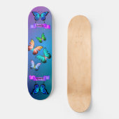 Diaphanous Butterfliegen Aqua Dragonfly Mandala S Skateboard (Vorderseite)