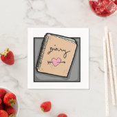 Diary Paper Napkins Serviette (Beispiel)