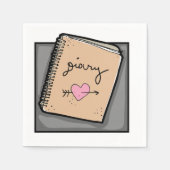 Diary Paper Napkins Serviette (Vorderseite)