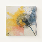Diary Watercolor Dandelion Notizblock (Rückseite)