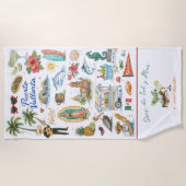 Días de Sol y Mar | Monogram Puerto Vallarta Strandtuch (Vorderseite)