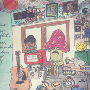 Diaspora-Aufkleber für Trippy-Mind-Kontrolle Aufkleber