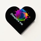 Diaspora Ink Heart Journal/ Notebook Notizblock (Rückseite)