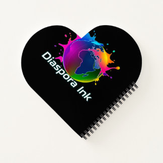Diaspora Ink Heart Journal/ Notebook Notizblock
