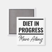 Diät Behielt aus dem Kühlschrank Magnet (Vorderseite/Rückseite)