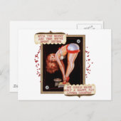 Diät-Button Postkarte (Vorne/Hinten)