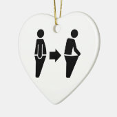 Diät, die Gewicht löst Keramik Ornament (Links)