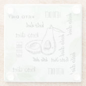 Diät Glasuntersetzer (Rückseite)