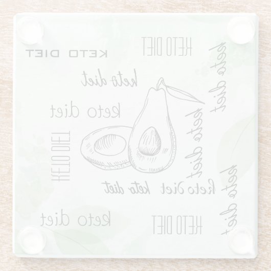 Diät Glasuntersetzer (Rückseite)