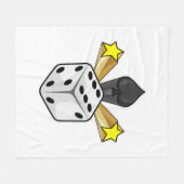 Diät im Poker mit Spades & Stars Fleecedecke (Vorderseite (Horizontal))