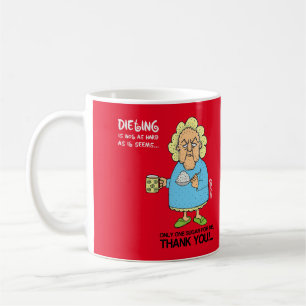 Diät ist nicht so schwierig, wie es scheint - rot kaffeetasse
