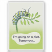 Diät machen aufkleber (Vorderseite)