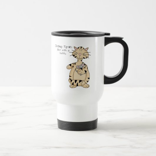 Diät mit Buddy - Travel Mug Reisebecher (Rechts)
