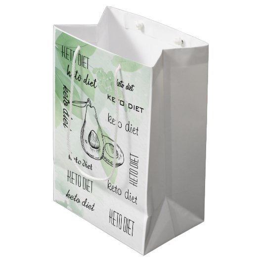 Diät Mittlere Geschenktüte (Vorderseite Schrägansicht)