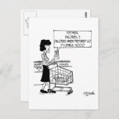 Diät Nahrung unnötig Postkarte (Vorne/Hinten)