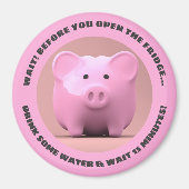 Diät Rat von einem Schwein! motivierend Magnet (Vorne)