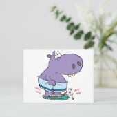 Diät-Spaß Postkarte (Stehend Vorderseite)