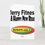 Diät-und Fitness-Feiertags-Karte Feiertagskarte (Rückseite)