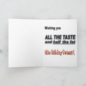 Diät-und Fitness-Feiertags-Karte Feiertagskarte (Innenseite)