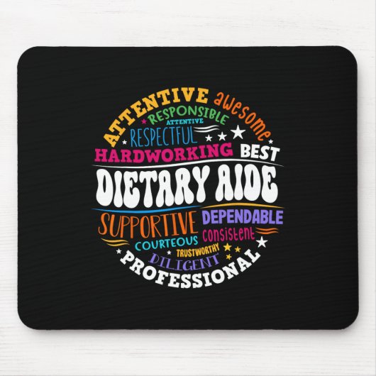 Diätassistent Lebensdankbarkeit Gesundheitsarbeite Mousepad (Vorne)