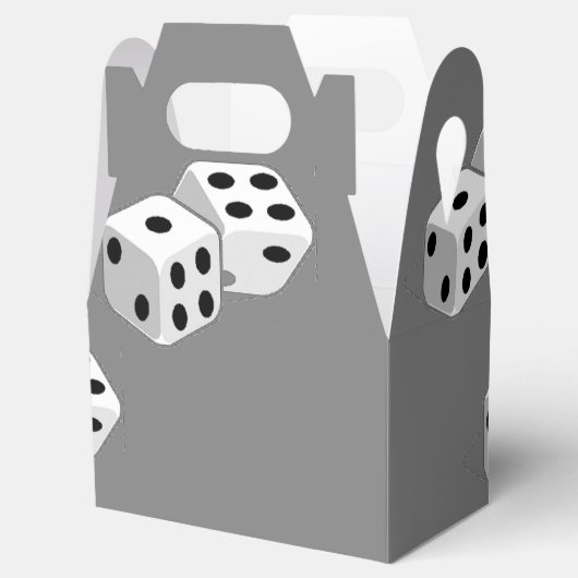 Diäten auf grauem Muster Geschenkschachtel (Geöffnet)