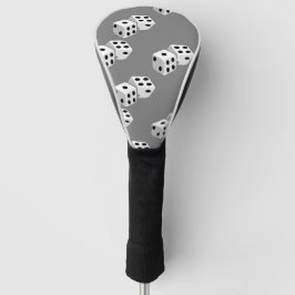 Diäten auf grauem Muster Golf Headcover