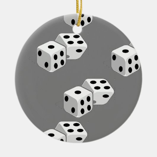 Diäten auf grauem Muster Keramik Ornament (Vorne)