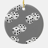 Diäten auf grauem Muster Keramik Ornament (Hinten)