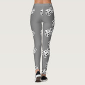 Diäten auf grauem Muster Leggings (Rückseite)