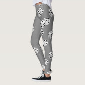 Diäten auf grauem Muster Leggings (Links)