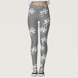 Diäten auf grauem Muster Leggings