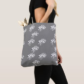 Diäten auf grauem Muster Tasche (Von Nahem)