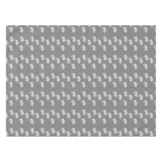 Diäten auf grauem Muster Tischdecke (Vorderseite (Horizontal))