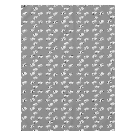 Diäten auf grauem Muster Tischdecke (Vorderseite)