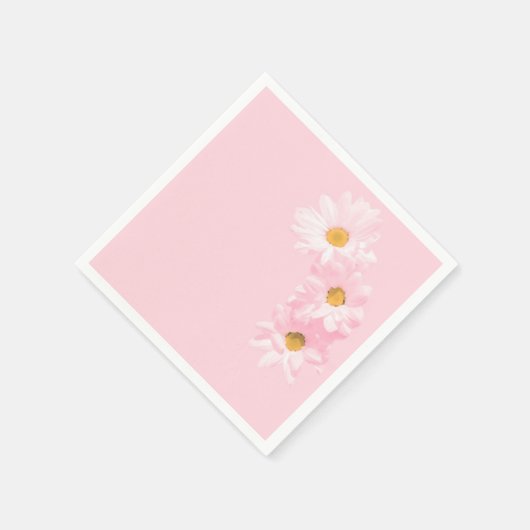 Diäten auf rosa Hintergrund Serviette (Ecke)